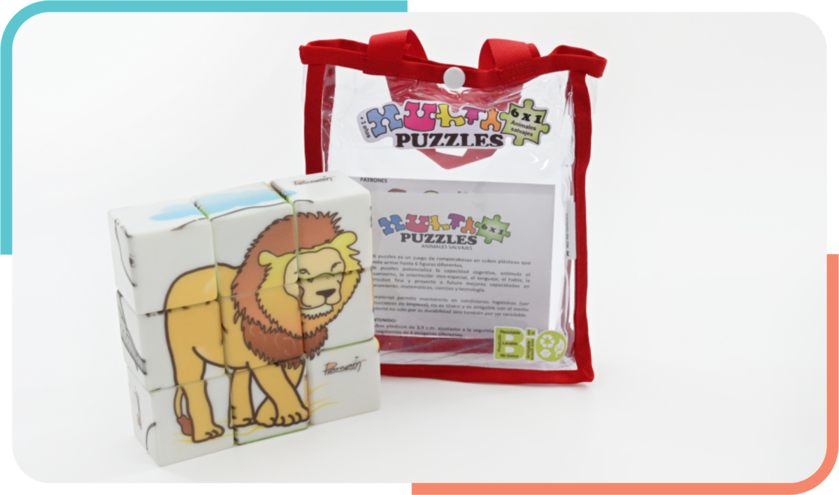 Multi Puzzles Animales Salvajes