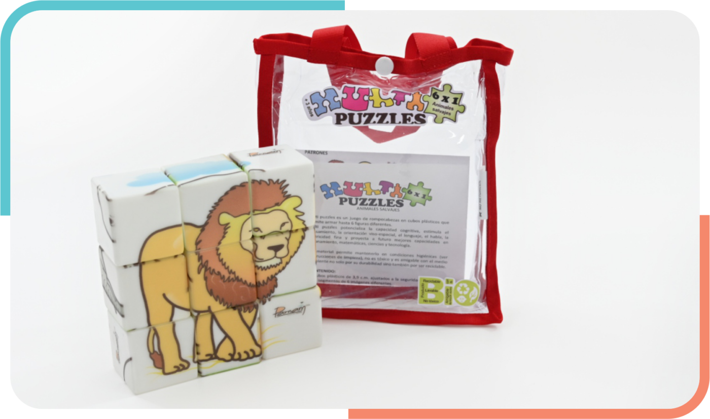 Multi Puzzles Animales Salvajes