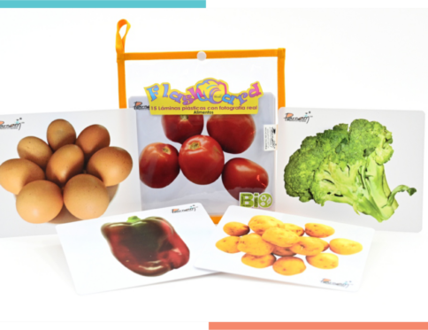 Flash Card Fotografía Real Alimentos