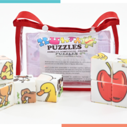 Multi Puzzles Baby Sonoros Animales Domésticos y Frutas