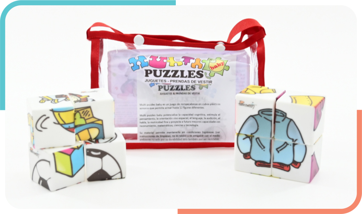Multi Puzzles Baby Sonoros Juguetes y Prendas de Vestir