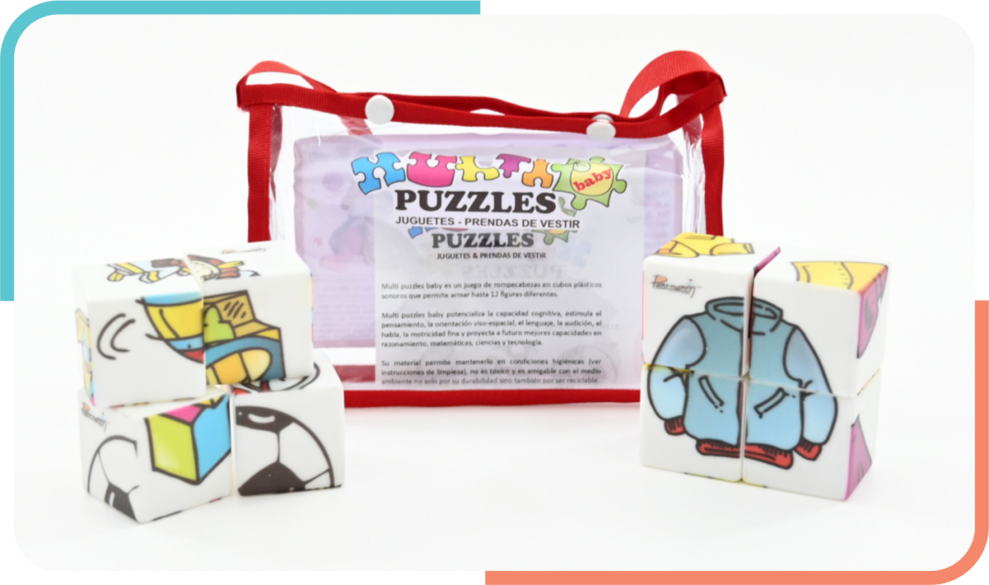 Multi Puzzles Baby Sonoros Juguetes y Prendas de Vestir