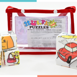 Multi Puzzles Baby Sonoros Medios de Transporte y Miembros de la Familia