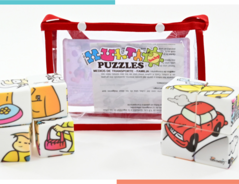 Multi Puzzles Baby Sonoros Medios de Transporte y Miembros de la Familia