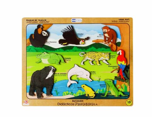 Unidad de Trabajo Animales Salvajes x 10 Pzs