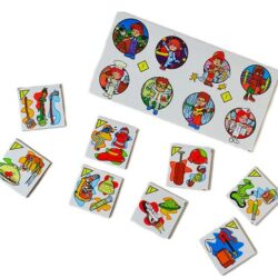 Lotería de Oficios y Profesiones en Caja de Madera