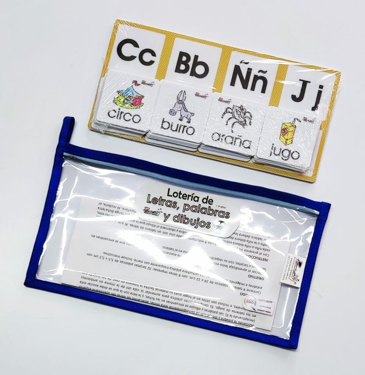 Lotería de Letras, Palabras y Dibujos