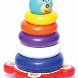 Torre de círculos ensartables donas