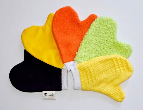 SET DE 5 GUANTES DE TEXTURAS TAMAÑO INFANTIL
