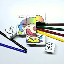 Multi puzzles Art Circo incluye kit de 6 marcadores borrables.