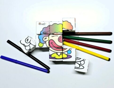 Multi puzzles Art Circo incluye kit de 6 marcadores borrables.