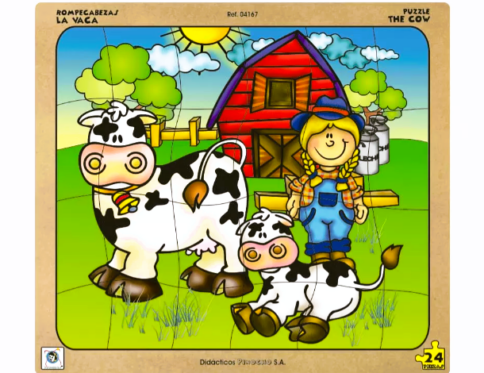 Rompecabezas La Vaca x 24 Pzs