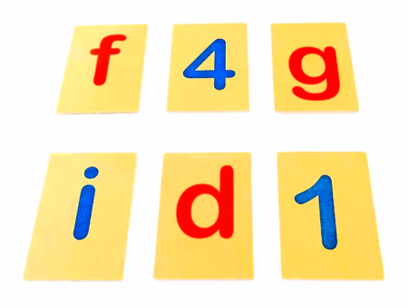 Alfabeto y números con textura