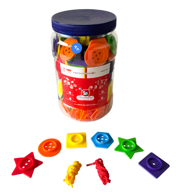 Botones apilables x 144 piezas